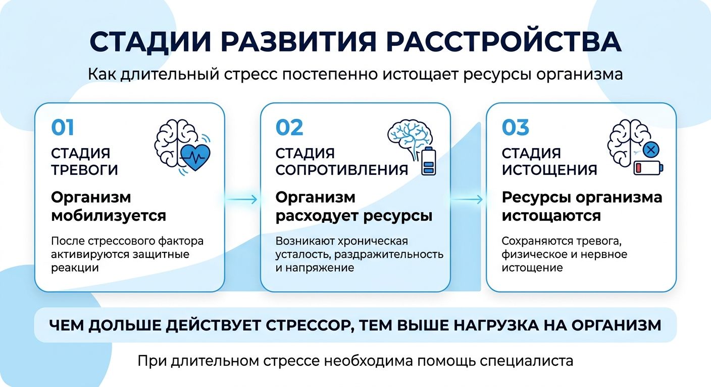 Лечение стресса в Россоши инфографика